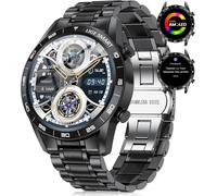 1,43'' Amoled Montre Connectée Homme, Montre Connectée Avec Appel Bluetooth Assistant Vocal,109 Modes Sportifs,400amh, Spo2, Calorie, Etanche Smartwatch Sport
