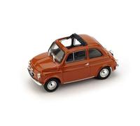 Brumm BM0454-14 FIAT 500 F 1965-72 APERTA ROSSO CORALLO CHIARO 1:43 Modellino