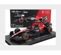 BURAGO 1/43 ALFA ROMEO F1 C43 2023 GUANYU ZHOU VITRINE MODÈLE STATIQUE DIECAST