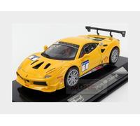1:43 Burago Ferrari 488 Challenge #1 2016 Yellow BU36306 Modellino
