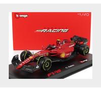 1:43 BURAGO Ferrari F1-75 #55 2022 Sainz +Helmet And Plastic Showcase BU36831S