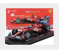 BBurago Modèle réduit Ferrari F1 SF-24 N°16 Leclerc – Miami GP 2024 – pilote & vitrine