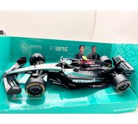 Bburago - Mercedes AMG Petronas W15 Lewis Hamilton #44 2024 - Modèle réduit réaliste à l'échelle 1:43, pilotée par Lewis Hamilton, Licence Officielle Mercedes, âge recommandé 3+ Ans