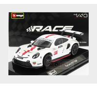 1:43 BURAGO Porsche 911 991 Rsr #911 Coupe 2019 White BU38302