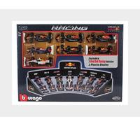 Bburago F1 Red Bull 1:43 With Display Car Model Kit Argenté Enfants