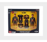 F1 Formula 1 Auto RED BULL 2024 RB20 VERSTAPPEN et PEREZ - Lot de 2 modèles Diecast réalistes en échelle 1:43-14cm - 18-38099
