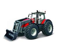 1-43 Collection Ferme - Tracteur avec Chargeuse Massey Fergusson à Friction