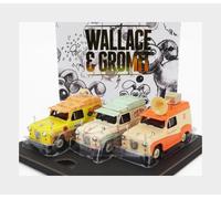 Collection de fourgonnettes Austin A35 de Wallace & Gromit - Cheese Please, Top Bun, Spick & Spanmobile