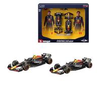 F1 Formula 1 Auto RED BULL 2024 RB20 VERSTAPPEN et PEREZ - Lot de 2 modèles Diecast réalistes en échelle 1:43-14cm - 18-38099