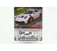 1:43 Hot Wheels Premium 2024 Porsche 911 992 GT3 RS Blanc Rouge