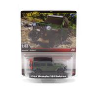 1:43 Hot Wheels Premium 2025 Real Riders HWT19 Jeep Wrangler 392 Rubicon Vert