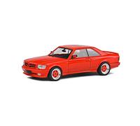 Solido Voiture miniature 1:43 Mercedes-Benz 560 SEC AMG Wide Body Rouge Signal 1990
