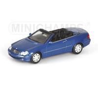 MINICHAMPS 1/43 - 400 031431 MERCEDES BENZ CLK KLASSE CABRIOLET 2003 BLUE MET