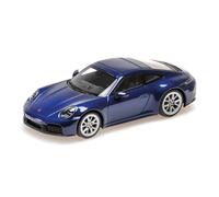 Minichamps 410064121 - Porsch. 911 (992.2) Carrer. GTS Blue Metallic 2024 - Echelle 1/43 - Voiture miniature