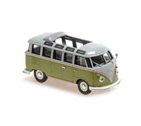 1:43 MINICHAMPS Volkswagen Samba Bus Green & Grey 1961 940052300