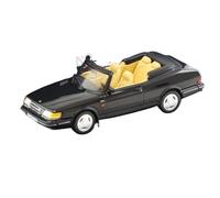 1:43 Norev pour Saab 900 Turbo 16 Cabriolet 1992 Modèle Cabriolet Noir en Alliage