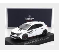 Modèle à l'échelle Norev compatible avec Renault MEGANE R.S. DERNIÈRES 2023 PEARL WHITE 1:43 MODEL SCALE NV517746 241217