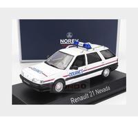 Norev 1:43 Renault R21 Nevada Break Douanes 1993 Blanc NV512136