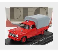 1:43 ODEON Peugeot 403 Pick-Up Closed Sapeurs Pompiers 1967 Red Grey ODEON117