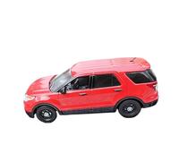 1 43 pour Farbs Utility Police Intercept Car Alliage Modèle Bureau Décoration Collection Affichage Aobi(Red Top)