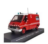 1:43 pour Renault Master T30 Pompier Modèle Simulation Voiture Garçon Jouet Adulte Hobby Collection Réplique de Véhicule