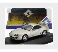 MODÈLE DE VOITURE STATIQUE SOLIDE TOYOTA SUPRA MKIV COUPÉ 2001 ARGENT ÉCHELLE...