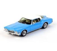 1:43 Truescale Buick Riviera 1971 Light Blue W/White Roof Tsm114333 Modellino