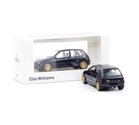 1:43 Voiture Jet Norev Renault Clio Williams 1993 Bleu Foncé Jantes Dorées