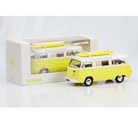 1:43 VW T2 Bus Camper Van Avec Planches Jaune Clair 1973 Norev Jet Car Diecast