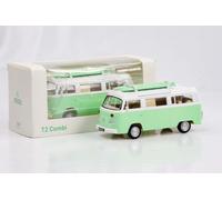 1:43 VW T2 Camper Bus Avec Planches Vert Menthe 1973 Norev Jet Car Diecast