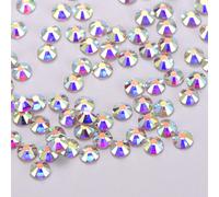1 440 pièces de strass en cristal rond AB avec base dorée, pour customiser vêtements et accessoires SS3 1440 PIÈCES,SS4 1440 PIÈCES,SS6 1440 pièces,SS8 1440 pièces,SS10,PE12,SS16 1440 pièces,SS20 1440