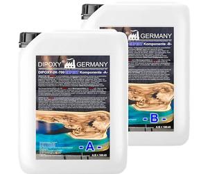 1,45 kg DIPOXY-2K-700EXPERT Résine époxy 2K jusqu'à 15 cm Résine de laminage EP de qualité professionnelle transparente et à faible odeur Résine de coulée époxy UV pour bois, table, sol, aquarium