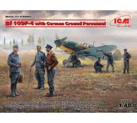 ICM 48805 1/48 Bf 109F-4 With German au Sol Personnel