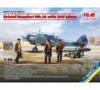 1:48 ICM KIT Bristol Beaufort Mk.Ia With Raf Pilots ICM48313