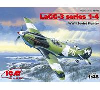 1:48 ICM KIT Lagg-3 Series 1-4 Wwii Soviet Fighter ICM48091