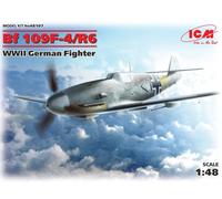 Figurine de collection ICM Messerschmitt Bf 109f-4/r6 Wwii German Fighter- 1:48e -