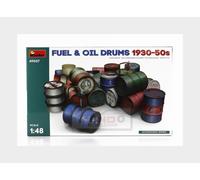 1:48 MINIART Accessories Fuel And Oil Drums 1930-50S Kit MA49007
