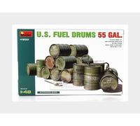 1:48 MINIART Accessories Usa Gasoline Fuel Drums 55 Gal. Kit MA49001