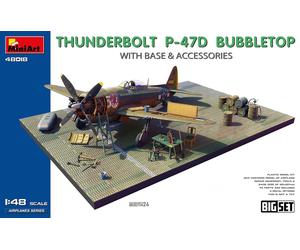 1:48 MINIART Dragon Wings P-47D-30 Thunderbolt Bubbletop Airplane Kit MA48018