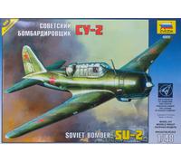 1:48 Zvezda Su-2 Soviet Light Bomber Kit Z4805 Modellino