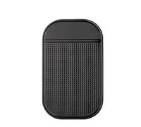 1/4PC Car Dashboard Anti-Slip Rubber Pad Universal Non-Slip Adhesive Mat for Phones Sunglasses Keys Electronic Devices Organizer pour Voiture(1pc Black 13x7cm)