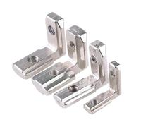 1/4PCS 20 30 40 45 série Nouveau T-slot L-type 90 degrés 2020 connecteur en aluminium support de fixation(45 series 1pc)
