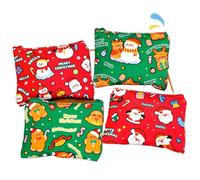 1/4Pcs Pretty Mini Holiday Coin Bag on-The-Go Lipstick Earbud Protector Cap Innovative Cartoon Stockage Pocket Enfants présente
