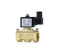 1/4quot; 3/8quot; 1/2quot; 3/4quot; 1quot; Électrovanne électrique DN8/10/15/20/25/32, normalement fermée IP65 for eau, huile et Air 12V 24V 220V 110V, 1 pièce(DC12V,DN10)