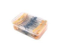 1/4W Resistor kit (10Ω~1MΩ) Metal film Resistor 30 Value assortment set,0.25W Resistors 10 OHM 100 OHM 1K 10K 100K BIANMTSW(120pcs kit)
