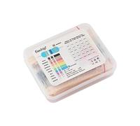 1/4W resistors 0.25W 1% 30 values Metal Film Resistor Kit 10R-1M DIY colored ring Resistor Pack NWPNLXEA