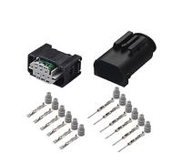 1/5/10/20/20/50 / Ensembles 6 broches Accélérateur Pédale Noir Connecteur Connecteur Connecteur Masculaire Fiche femelle Benz BMW 1-967616-1 1-967587-3 (Color : 6p female male, Size : 1 SET_6P)