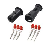 1/5/10/20 / 50 / Ensembles 3 broches 1.5mm 1-926554-1 Te Tyco Noir Mâle Femme Auto-étanche Connecteur Connecteur Round Gaine DJ3031-1.5-11/21 (Color : 3p Female Male, Size : 10 SETS_3P)