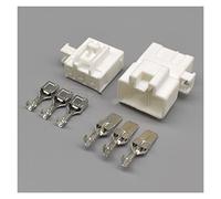 1/5/10 / 20Kit Ensemble 7282-3030 7283-3030 Blanc dark 3 broches Auto 7.8mm Série Automobile High-Power Male Connecteur femelle(Bianco,1Set)