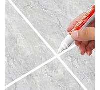 1/5/10/30 pièces Stylo de réparation de couleur pour carrelage céramique, murs et sols de salle de bain, anti-moisissure, imperméable, pour joints et fissures Earth Brown 5pc